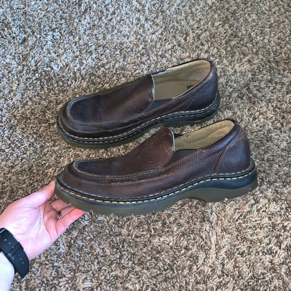 Dr Martens Lennon Brown Leather Loafers Size 9